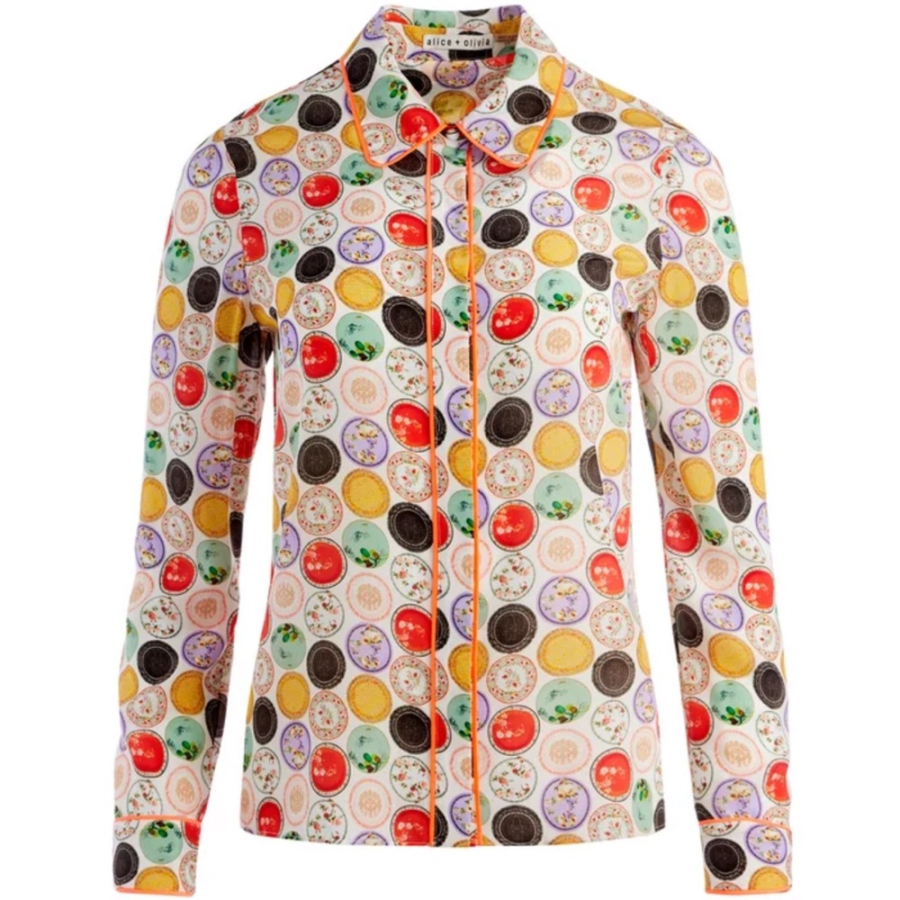 Alice + Olivia Willa Button Down Shirt - Picture 2 of 7